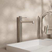 Смеситель для накладной раковины однорычажный цвет брашированный никель VBF-1D2BN VINCEA