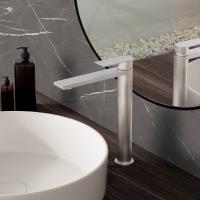 Смеситель для накладной раковины однорычажный цвет сатин 
(брашированный никель) VBF-2VS2BN VINCEA