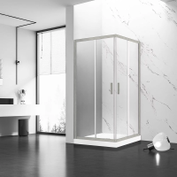 Душевой угол раздвижной прямоугольный RV83-10080-01-C5 1000x800x1950 Цвет профиля Никель брашинг Стекло Прозрачное Veconi
