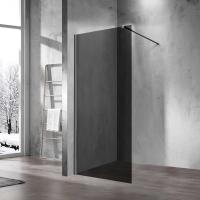 Душевые перегородки Walk-In VSW-1H800CGGM 800х2000 профиль вороненая сталь стекло тонированное VINCEA