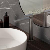 Смеситель для накладной раковины однорычажный цвет вороненая сталь VBF-2VS2GM VINCEA