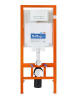 Комплект:Унитаз подвесной Cezares LOTO. Сиденье.Система инсталляция.Клавиша. BB070CHR/SC/BB002-80/BB018-GV-BIANCO BELBAGNO