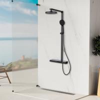 Душевая стойка 3-х функциональная цвет черный VSFS-4AS1MB VINCEA