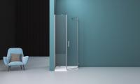 Душевой уголок пятиугольный KRAFT-P-1-90-C-Cr-R 900x900x1950 BelBagno