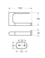 Держатель туалетной бумаги цвет Хром AM-E-3983AL Art&Max