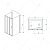 Душевой уголок RGW PA-73-1 (PA-13 + Z-060-2) прямоугольный  130* 80*195 0608731138-011 профиль Хром стекло Прозрачное 5 мм RGW